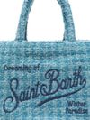 mc2 saint barth - Borsa shopping Colette celeste con frange e logo - 1