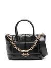 love moschino - Borsa a mano in rifinitura lucida con catena e logo