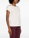 liu jo - T-shirt bianco lucido a maniche corte - 2