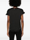 liu jo - Shiny black short-sleeve T-shirt - 4