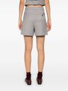 liu jo - Shorts grigi con pieghe stirate - 1