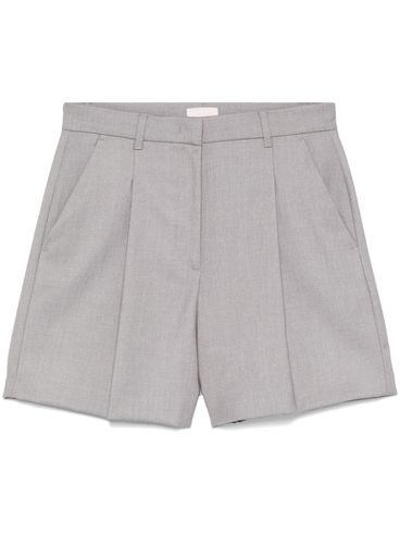 LIU JO - Shorts grigi con pieghe stirate