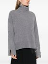 liu jo - Gray wool turtleneck sweater - 1