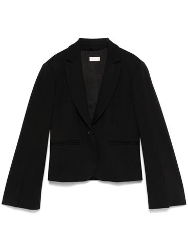 LIU JO - Blazer nero monopetto a maniche svasate