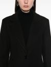 liu jo - Cappotto lungo nero monopetto ADERENTE - 4