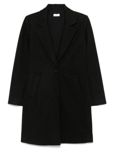 LIU JO - Cappotto lungo nero monopetto ADERENTE