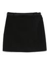 liu jo - Black mini skirt with belt - 1