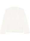 liu jo - White wool cardigan with pockets