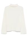 liu jo - White wool turtleneck sweater - 1