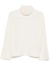 liu jo - White wool turtleneck sweater