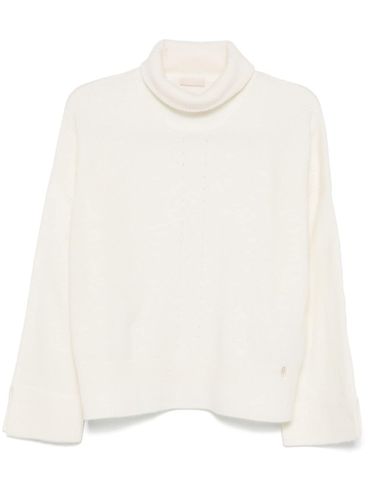 LIU JO - White wool turtleneck sweater