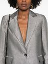 liu jo - Blazer argento monopetto effetto lurex - 3