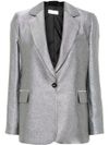 liu jo - Blazer argento monopetto effetto lurex