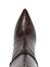 twinset - Brown crocodile-embossed synthetic leather knee-high boots - 3