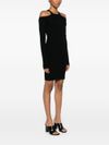 liu jo - Short black cut-out dress with studs - 1