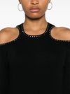 liu jo - Short black cut-out dress with studs - 3