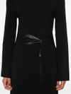 liu jo - Short black dress with synthetic leather belt - 1