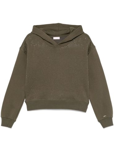 LIU JO - Green cotton hoodie