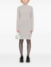 liu jo - Short gray knitted dress - 1