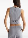 liu jo - Gray vest with V-neck - 1