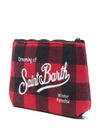 mc2 saint barth - Pochette Aline a quadri rosso e nero - 1