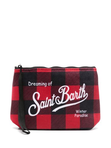 MC2 SAINT BARTH - Pochette Aline a quadri rosso e nero