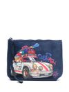 mc2 saint barth - Pochette Aline blu con stampa