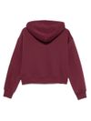 liu jo - Burgundy cotton hoodie - 1