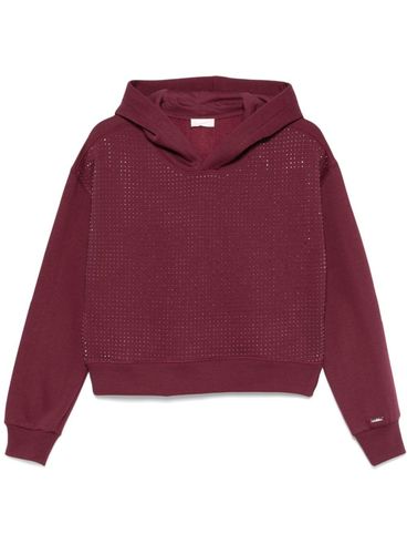 LIU JO - Burgundy cotton hoodie