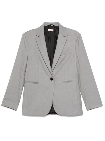 LIU JO - Blazer grigio monopetto con tasca sul petto