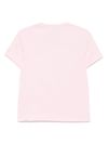 mc2 saint barth - T-shirt Emilie in cotone rosa con cuore - 1