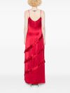 twinset - Long red dress with ruffles - 3