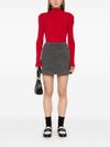 twinset - Maglia rossa a costine cut-out - 1