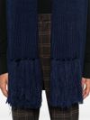 twinset - Blue vest with fringes - 3