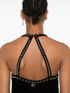 twinset - Abito corto nero con strass - 3