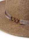 twinset - Cappello in lana beige con fibbia - 1