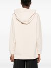 twinset - White cotton sweatshirt with side zippers - 3