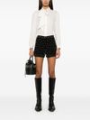 twinset - Shorts neri con strass - 3