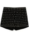 twinset - Shorts neri con strass