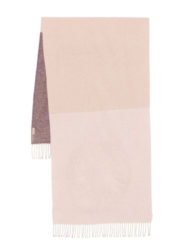 TWINSET - Sciarpa in cotone rosa con frange