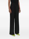 twinset - Black wide-leg pants with rhinestones - 2