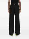 twinset - Black wide-leg pants with rhinestones - 4