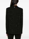 twinset - Black single-breasted blazer with rhinestones - 4