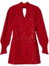 twinset - Short red lace dress