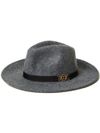 twinset - Cappello in lana grigio con fibbia