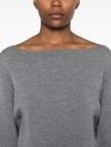 pinko - Chiarificazione gray wool-blend cropped sweater - 1