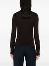 pinko - Buccia brown wool sweater with buttons - 2