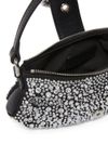 pinko - Jolene Baby bag in black leather with rhinestones - 2