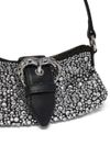 pinko - Jolene Baby bag in black leather with rhinestones - 3