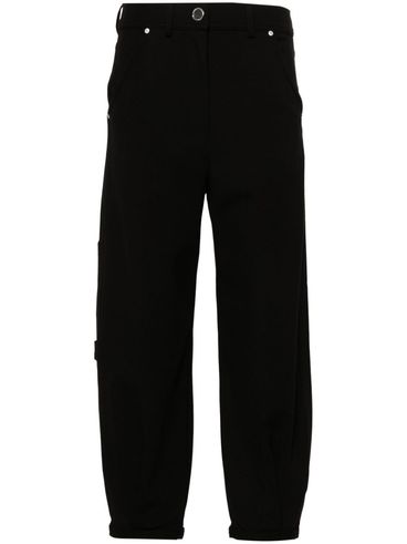 PINKO - Piatto black cropped pants with pockets